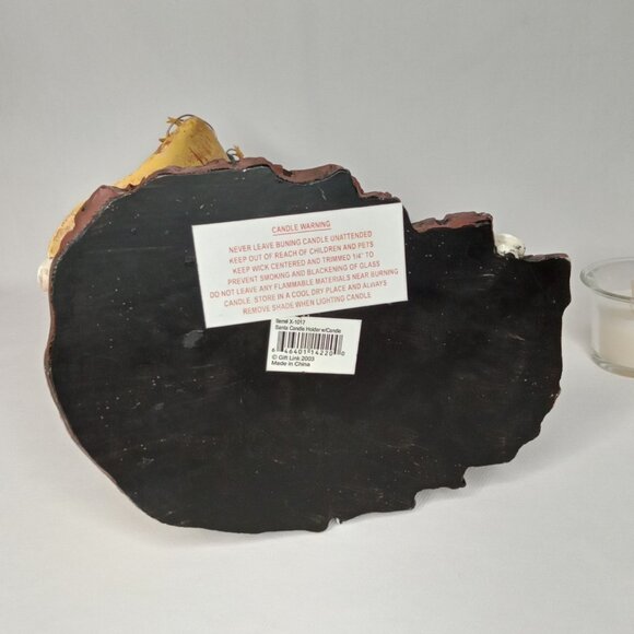 Vintage Christmas Candle Holder With Original Box Ceramic Santa Gift Link 2003 - Picture 7 of 11